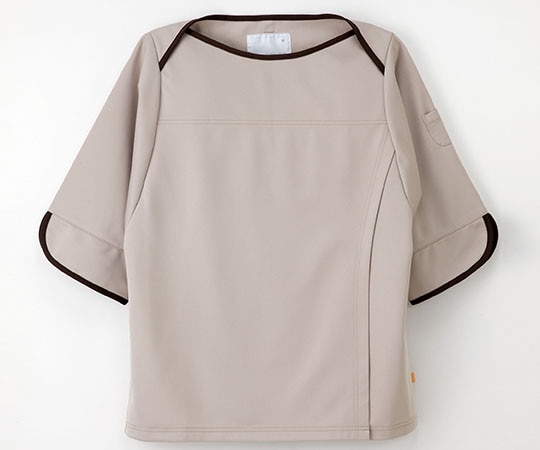 ナガイレーベン 男女兼用検診衣上衣 ベージュ S FK1486 1枚(ご注文単位1枚)【直送品】