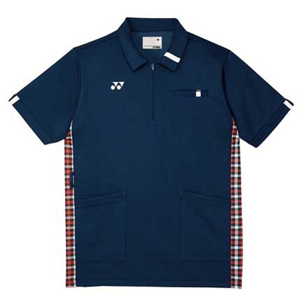 YONEX（トンボ） ケアワークシャツ ネイビー×ホワイト L（身丈73cm） CY301-88 L 1枚（ご注文単位1枚）【直送品】