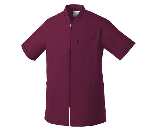 ミズノ（チトセ） 男女兼用前開きスクラブ ワイン L MZ0150-C-29-L 1枚（ご注文単位1枚）【直送品】