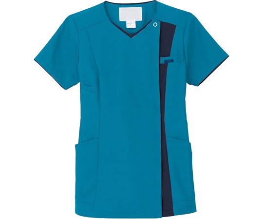 フォーク レディスジップスクラブR ターコイズ×ダークネイビー EL 7023SC-11 1枚（ご注文単位1枚）【直送品】