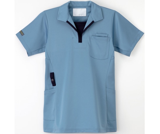 ナガイレーベン ニットシャツ クラウディブルー L JD-3172 1枚（ご注文単位1枚）【直送品】