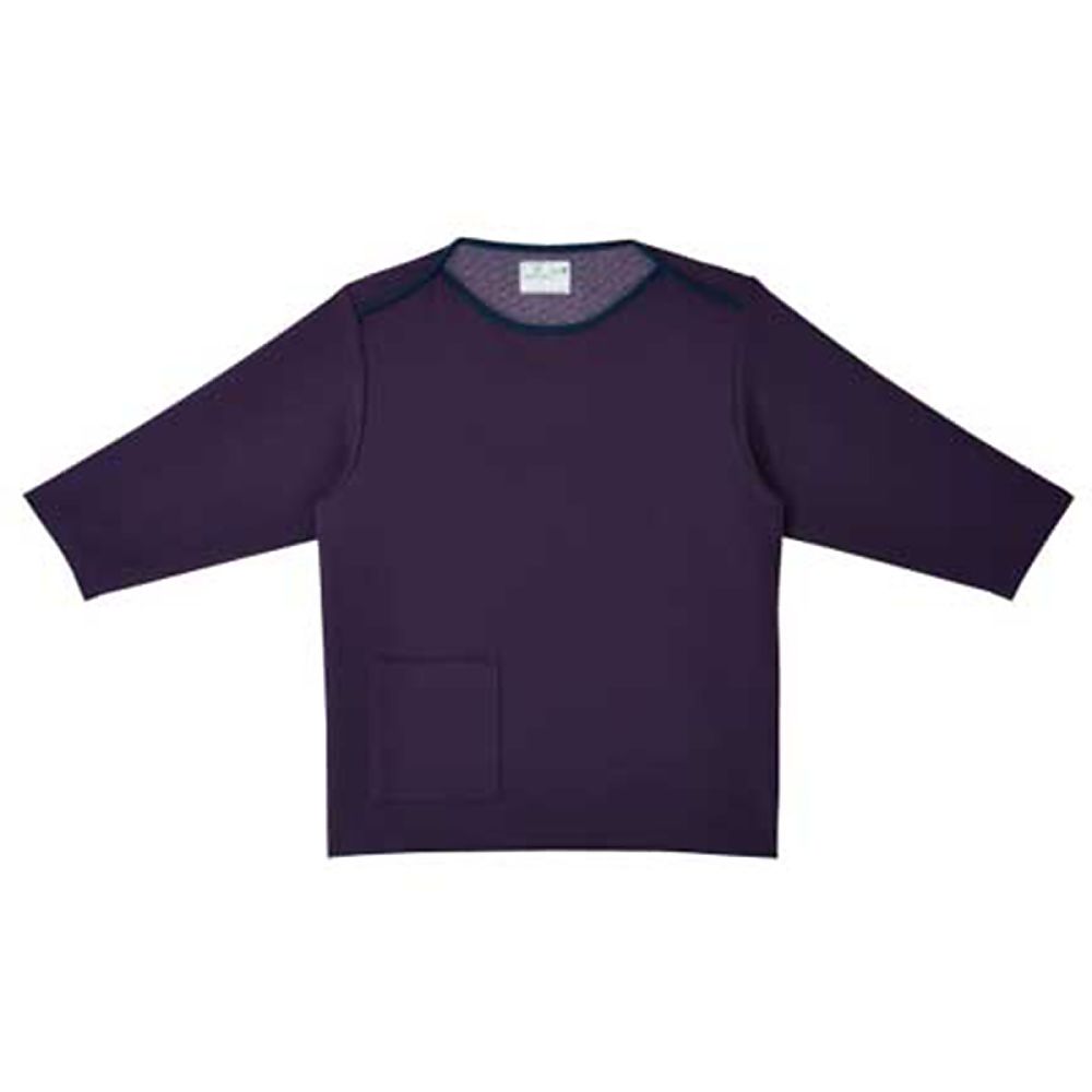 KIRAKU（トンボ） 検診用シャツ バイオレット BL（身丈74cm） CR838-80 BL 1枚（ご注文単位1枚）【直送品】
