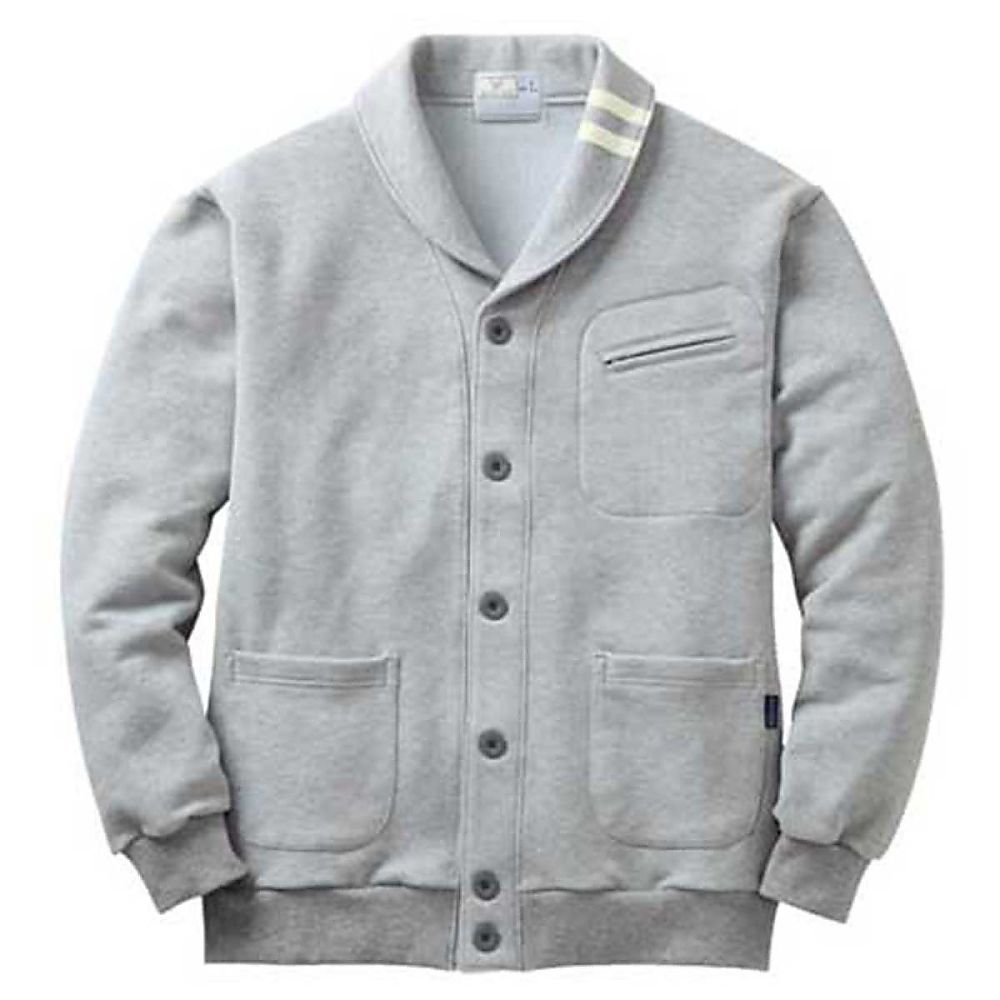 KIRAKU（トンボ） ショールカラージャケット シルバーモク 4L（身丈78cm） CR137-03 4L 1枚（ご注文単位1枚）【直送品】