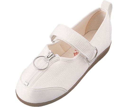 マリアンヌ製靴 足元応援 シューズ 白 25.0cm GM505 1足(ご注文単位1足)【直送品】