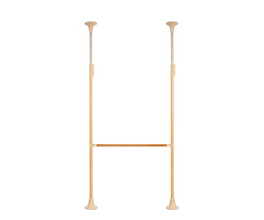 DIPPERホクメイ ベスポジBPZ 丸ベース ロング H型 木手すり 固定1200 セット BPZ-H2000-32 1個（ご注文単位1個）【直送品】