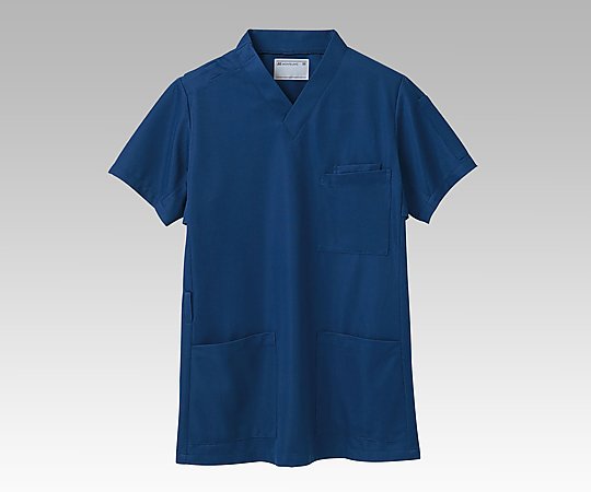 住商モンブラン スクラブ （男女兼用/右肩口スナップボタン） ダークブルー/S 72-614 S 1枚（ご注文単位1枚）【直送品】