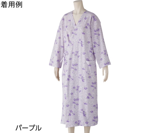 ケアファッション 打合せネグリジェ パープル M 800083 1着（ご注文単位1着）【直送品】