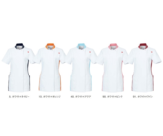 ルコックスポルティフ ジャケット 10 ホワイト×オレンジ SS UQW1035N 1枚(ご注文単位1枚)【直送品】