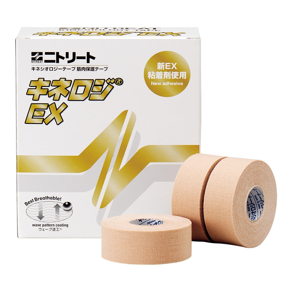 ニトムズ ニトリートR キネロジEX 25mm×5m 12巻入 NKEX25 1箱（ご注文単位1箱）【直送品】