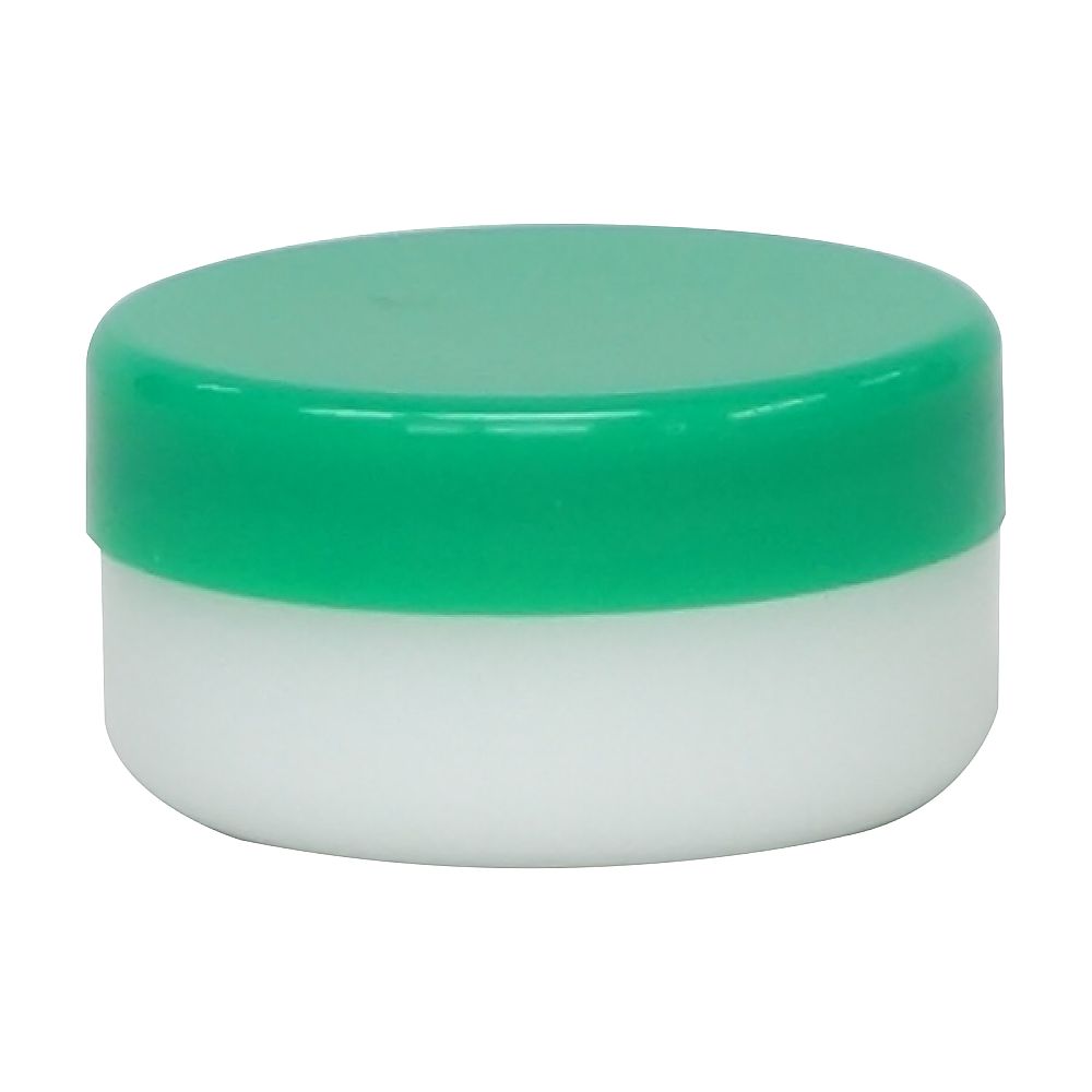 金鵄製作所 軟膏壷（軟膏容器・定量タイプ）5mL（深型）緑 200個 10010-004 1箱（ご注文単位1箱）【直送品】