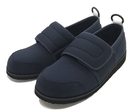 アスティコ 介護シューズ すたこらさんソフト05 ワイド ネイビー 27.0/27.5cm 1足(ご注文単位1足)【直送品】