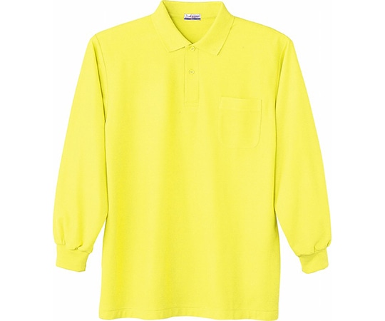 WHISEL（自重堂） 長袖ポロシャツ イエロー EL 24434 1枚（ご注文単位1枚）【直送品】