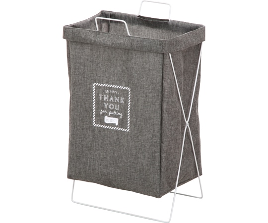 不二貿易 ランドリーボックス 横型取手付 GY 1セット（6個入） 32813 1セット（ご注文単位1セット）【直送品】