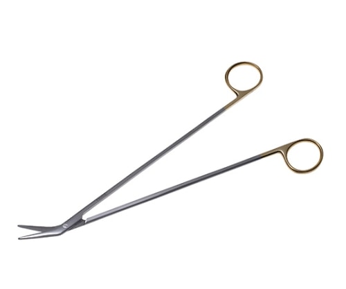 日本フリッツメディコ T/Cドベイキー・アングル剪刀 23cm 25度 B027-023X 1個（ご注文単位1個）【直送品】