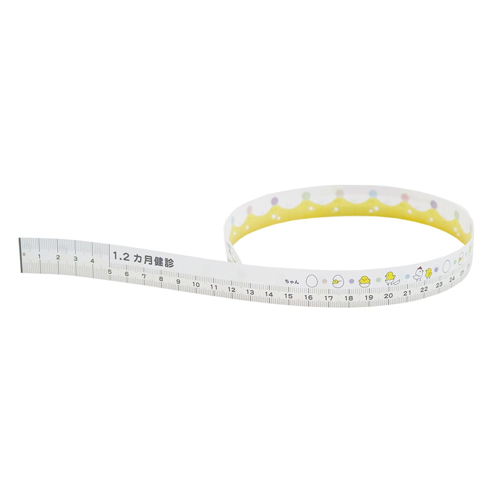 イトマン ディスポーザブルベビーメジャー（CocoMedi 乳幼児健診用メジャー メモるん）1,2ヶ月用 300枚入  1本（ご注文単位1本）【直送品】