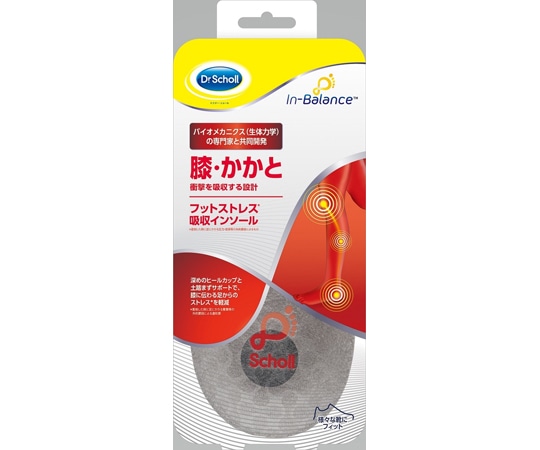 Scholl's Wellness Company ドクターショール インバランス フットストレス吸収インソール 膝・かかと M-Lサイズ  1足（ご注文単位1足）【直送品】