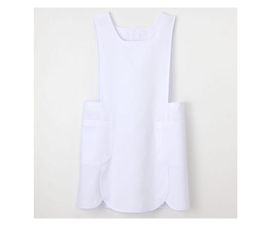 ナガイレーベン 男女兼用ケアガウン ホワイト L KEX5250 1枚（ご注文単位1枚）【直送品】