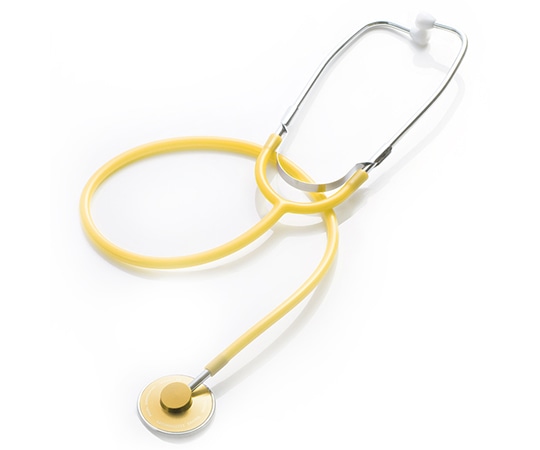 フォーカルコーポレーション ナーススコープ 外バネタイプ ヘッド:イエロー チューブ:イエロー FC-200 1本（ご注文単位1本）【直送品】