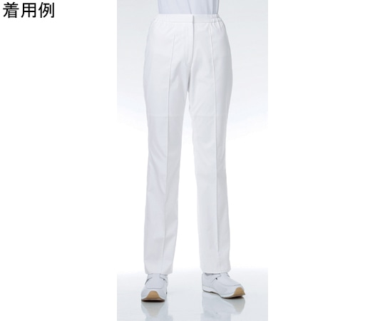 サンアロー レディススラックス ホワイト 5L REP165T-10 5L 1枚(ご注文単位1枚)【直送品】