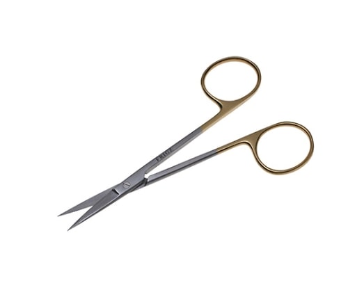 日本フリッツメディコ T/Cアイリス剪刀 11.5cm 直 B025-011X 1個(ご注文単位1個)【直送品】