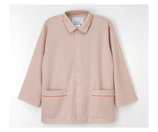 ナガイレーベン 患者衣パジャマ型 ピンク L JK1416 1枚（ご注文単位1枚）【直送品】