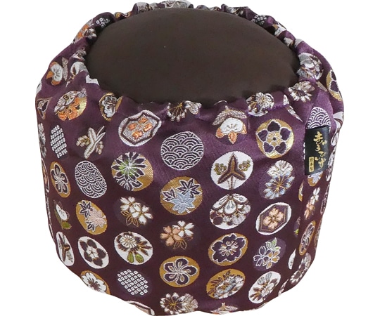 龍野コルク工業 わざまるくん(正座用クッション)西陣織カバー むらさき 1個(ご注文単位1個)【直送品】