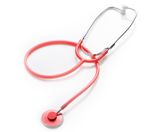 フォーカルコーポレーション ナーススコープ 外バネタイプ ヘッド:レッド チューブ:レッド FC-200 1本（ご注文単位1本）【直送品】