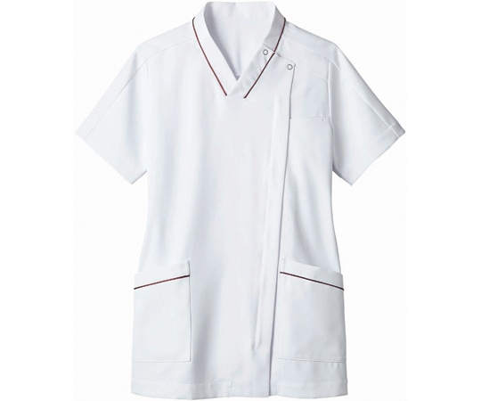 住商モンブラン スクラブ レディス 半袖 白/ワイン LL 73-2106 LL 1枚（ご注文単位1枚）【直送品】