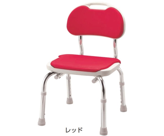 アロン化成 背付シャワーベンチ CPE-N レッド 536-302 1個（ご注文単位1個）【直送品】