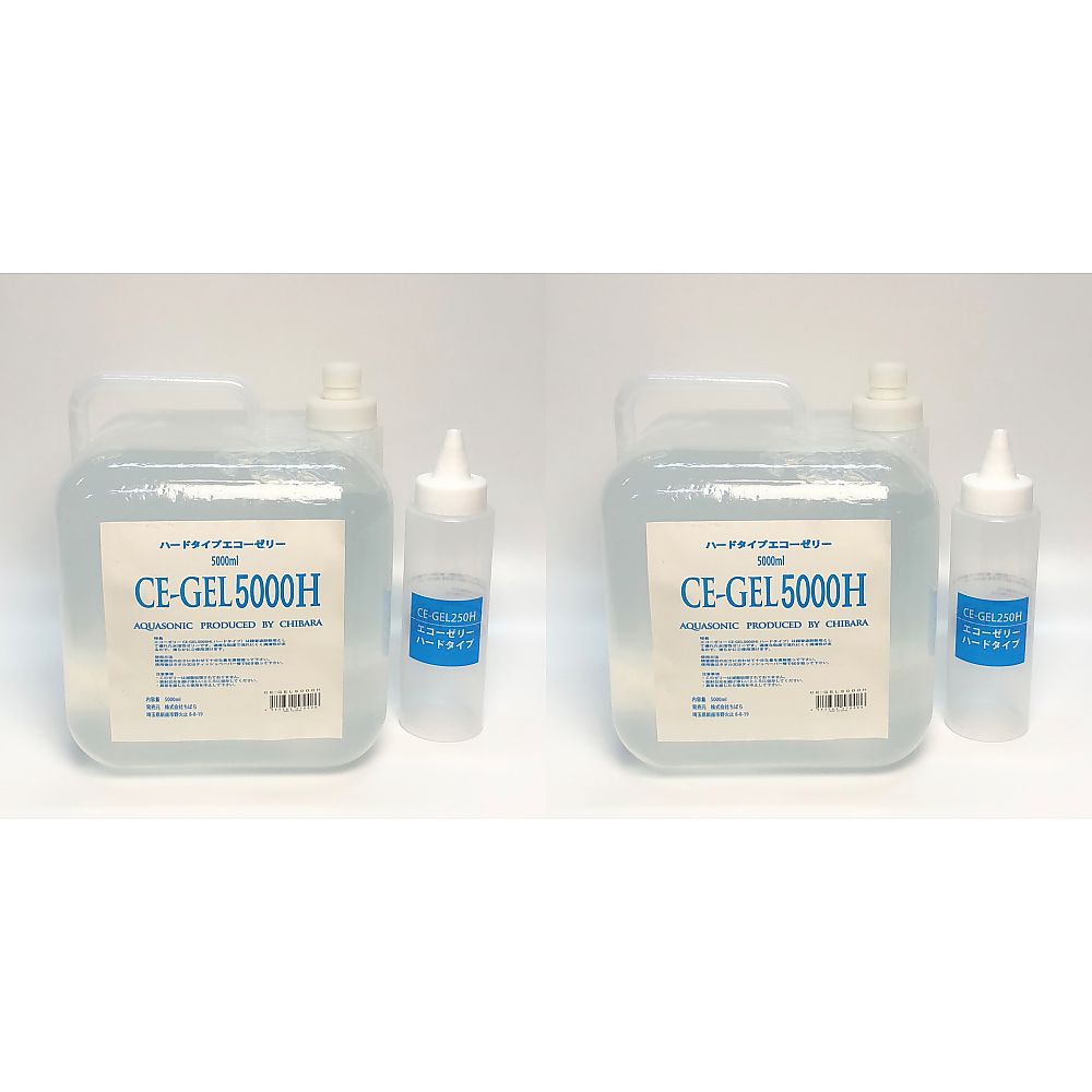 ちばら エコーゼリー 5L×2個入 ハードタイプ（超音波検査用） CE-GEL5000H 1箱（ご注文単位1箱）【直送品】