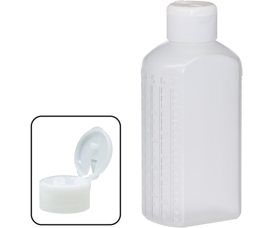 金鵄製作所 マーカー投薬瓶 150mL ワンタッチキャップ（ホワイト:白）1箱（80本入） B35B0-00000 1箱（ご注文単位1箱）【直送品】