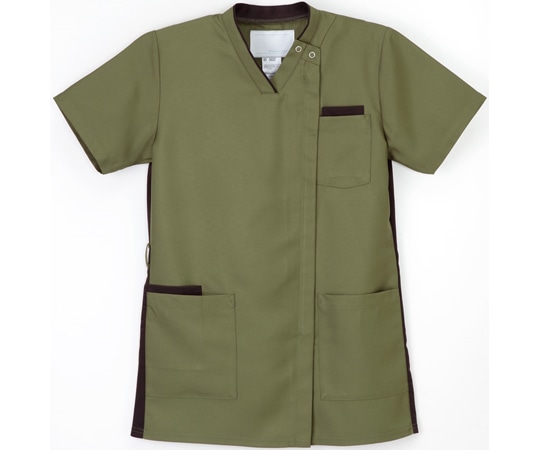 ナガイレーベン 男女兼用スクラブ オリーブ BL RT-5402 1枚（ご注文単位1枚）【直送品】