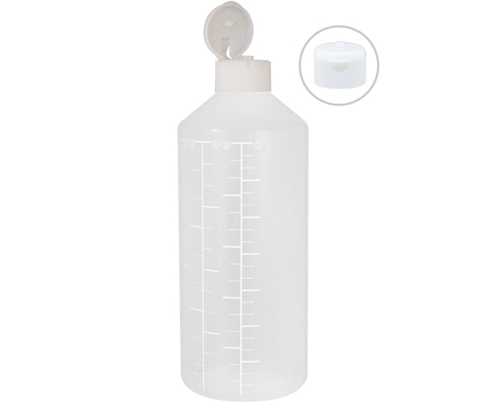 金鵄製作所 K投薬瓶 400mL ワンタッチキャップ（ホワイト:白） 白色目盛 50本入 23250-020 1箱（ご注文単位1箱）【直送品】