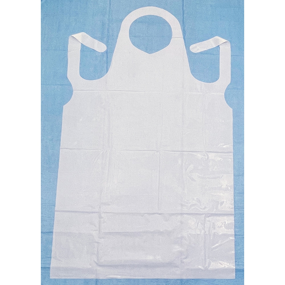 アイテックス PEエプロン ディスポ 打ち抜きタイプ M 1ケース（600枚入） AUPE-M-TB 1ケース（ご注文単位1ケース）【直送品】