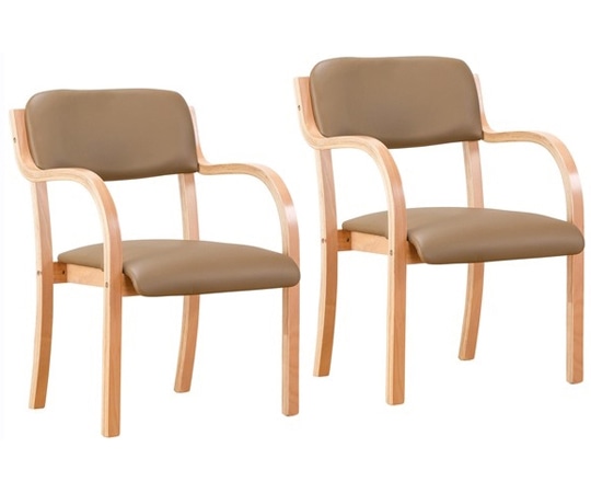 ファミリー・ライフ 立ち座りサポートチェア ベージュ 1セット（2脚入） 0408710 1セット（ご注文単位1セット）【直送品】