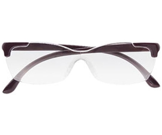 キングジム メガネ型拡大鏡（花柄） 紫 AM41 1個（ご注文単位1個）【直送品】