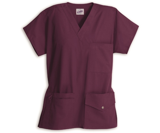 スクラブス スクラブス UNISEX 6ポケット スナップトップ キャボネー S Z1J15 1枚（ご注文単位1枚）【直送品】