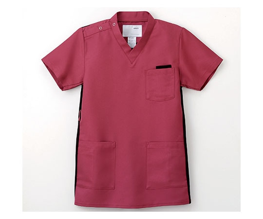 ナガイレーベン ウェア （スクラブ男女兼用） バーガンディ/S RT-5062 1枚（ご注文単位1枚）【直送品】