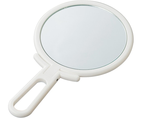 堀内鏡工業 ハイパービュー スタンド&ハンドミラー ホワイト HV-003WH 1個（ご注文単位1個）【直送品】