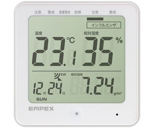 エンペックス気象計 デジタル快適計Ⅳプラス(電波時計付き) TD-8210 1台(ご注文単位1台)【直送品】