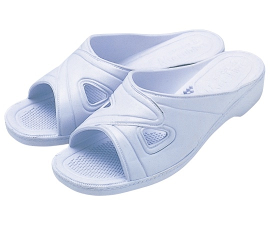 KAZEN レディスサンダル 白 L 188-83 L 1足（ご注文単位1足）【直送品】