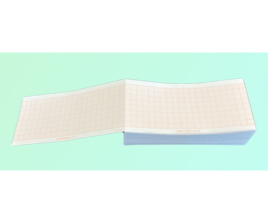 国際チャート 心電図記録紙 50mm巾×100mm折 全長30m 1箱（10冊入） MRC50S-KC2 1箱（ご注文単位1箱）【直送品】