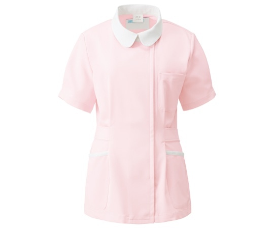 KAZEN レディスジャケット半袖 ピンク M 279-23 M 1枚(ご注文単位1枚)【直送品】