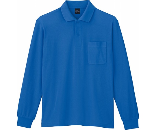 WHISEL（自重堂） 長袖ポロシャツ ブルー SS 85844 1枚（ご注文単位1枚）【直送品】
