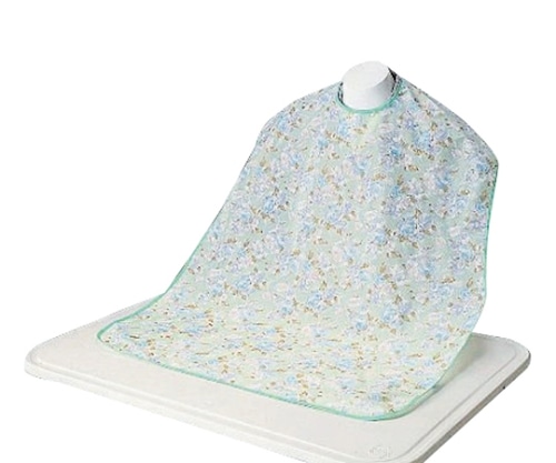 ケアファッション 食事用エプロン グリーン 丈100cm 38951 1枚（ご注文単位1枚）【直送品】