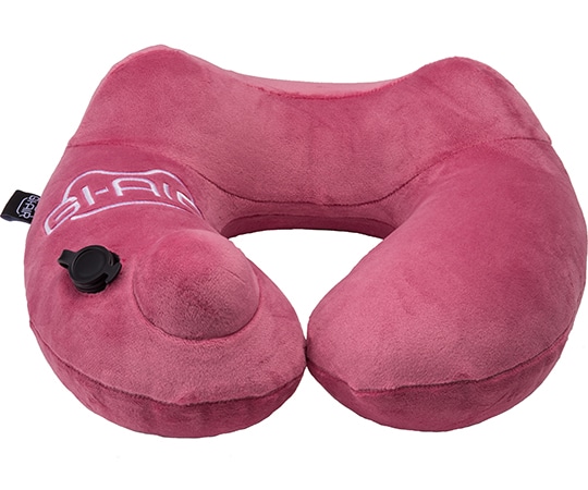 GI-AIR ポンプ式ネックピロー アッシュピンク HC-020 1個（ご注文単位1個）【直送品】