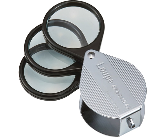 池田レンズ工業 メタルホルダールーペ 高倍率 4倍 10倍 3枚レンズ 7870 1個（ご注文単位1個）【直送品】