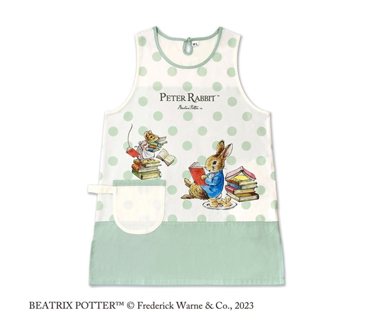 セントレディス ピーターラビット エプロン スモーキーグリーン ST-IP0003 1枚（ご注文単位1枚）【直送品】