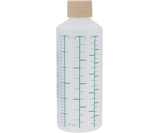 金鵄製作所 K投薬瓶 300mL セーフティキャップ 緑色目盛 50本入 24240-086 1箱（ご注文単位1箱）【直送品】