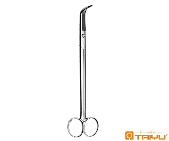 TAIYU(大祐医科工業) 中山直角剪刀 両鈍 直角 ネジ止 全長19cm TY-198 1本(ご注文単位1本)【直送品】